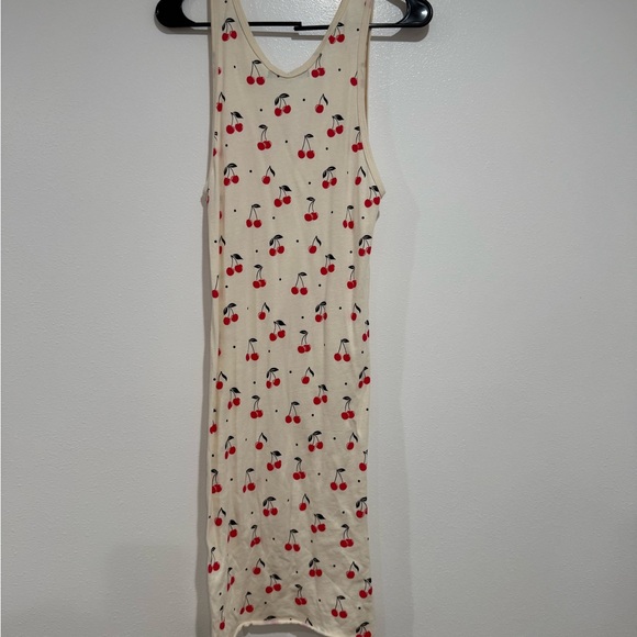 Wildfox Cream Cherry Print sleeveless dress - Picture 3 of 3